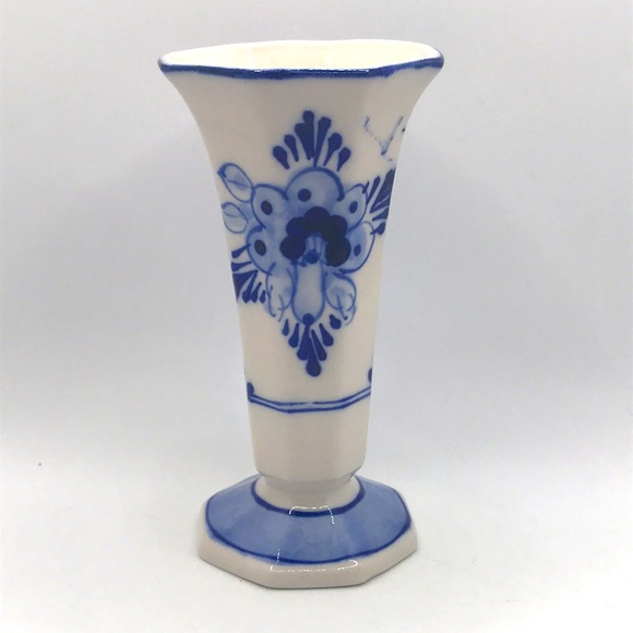 🧡 Royal Delft Blue Porcelain Vase 🧡 - Picture 3 of 4